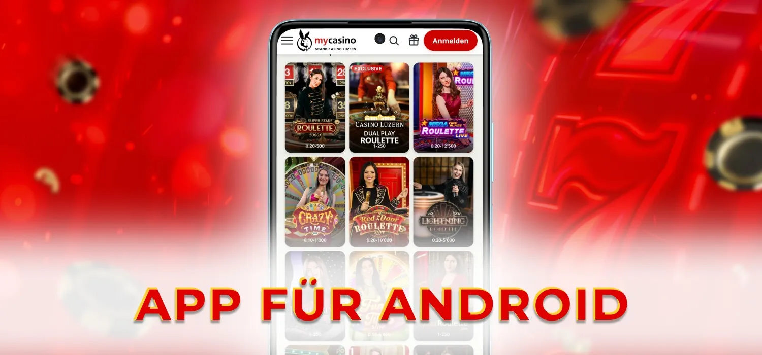 Mycasino App für Android