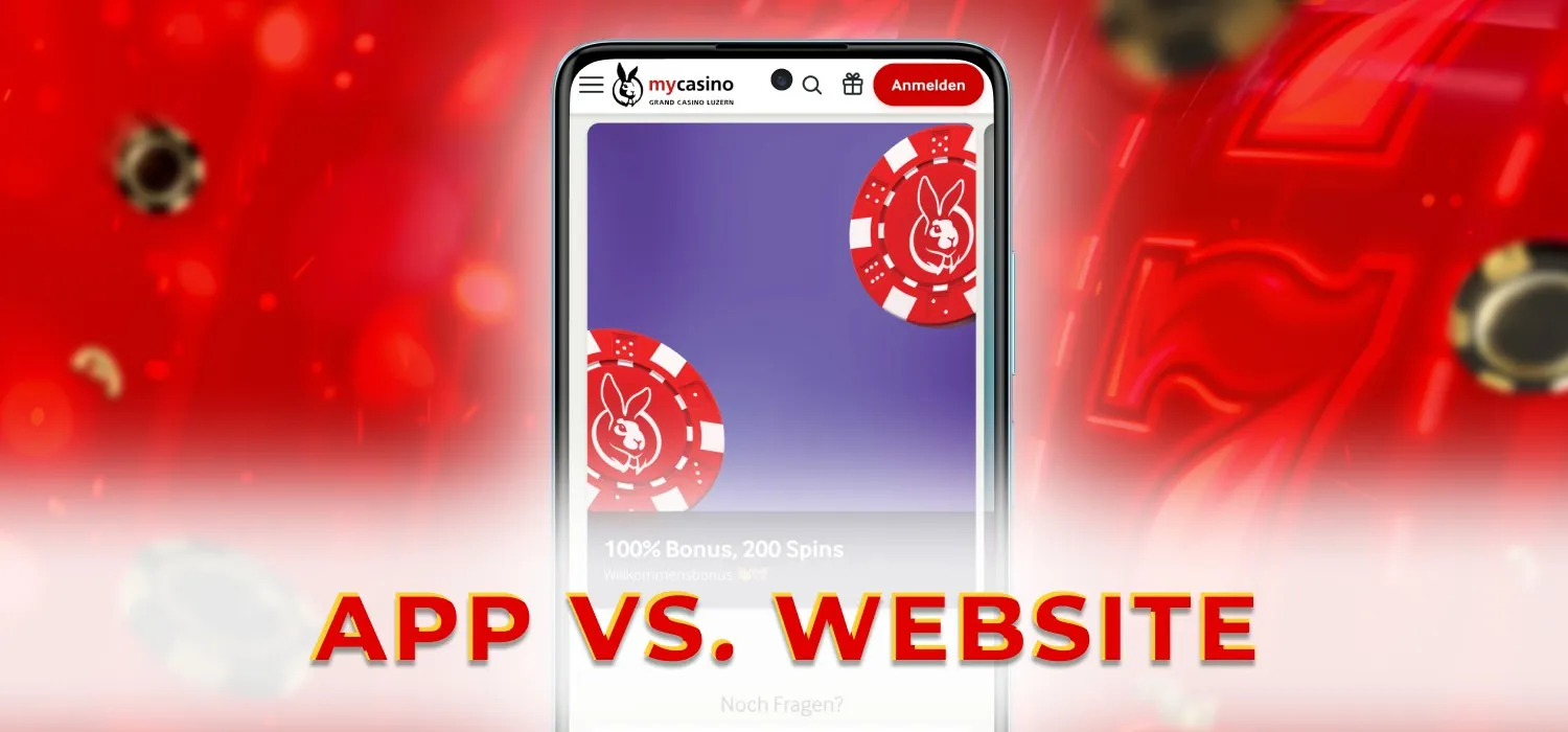 App vs. mobile Website Casino