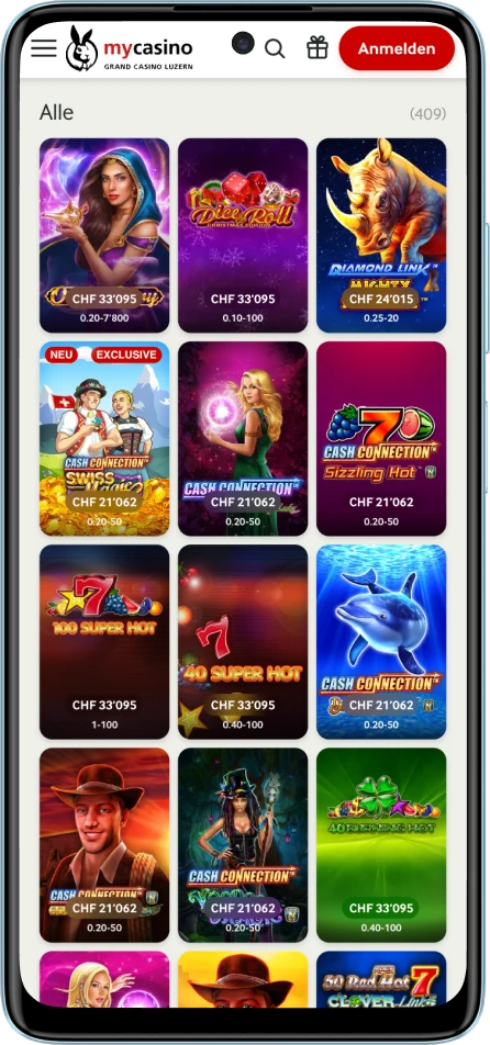 Casino-Jackpot-Seite