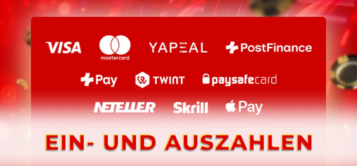 Zahlungsmethoden bei Mycasino