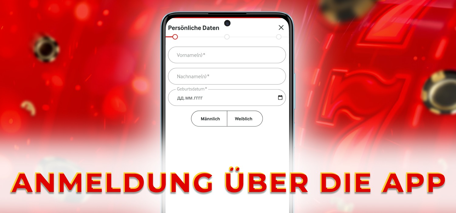 Registrierung über die mobile App