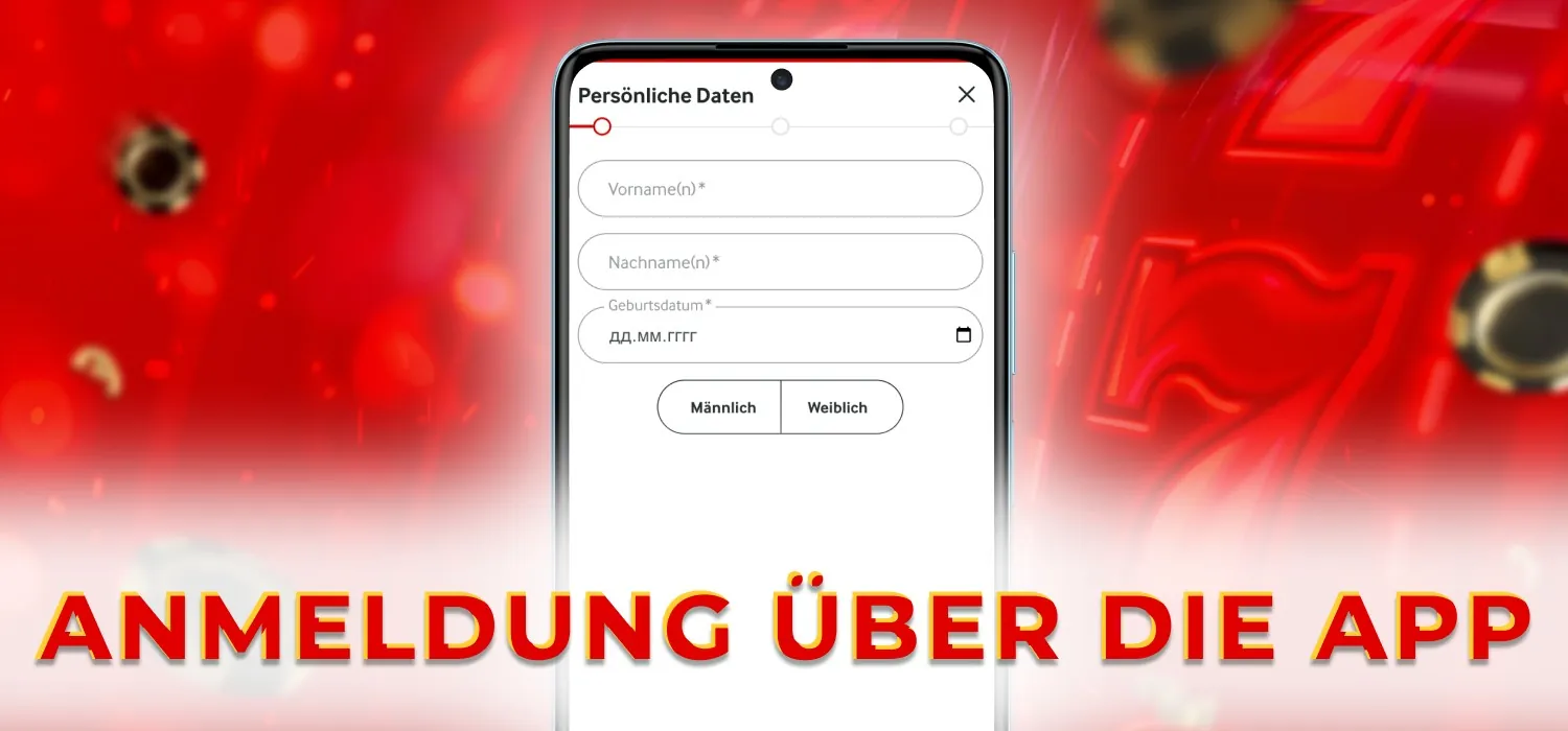 Registrierung über die mobile App