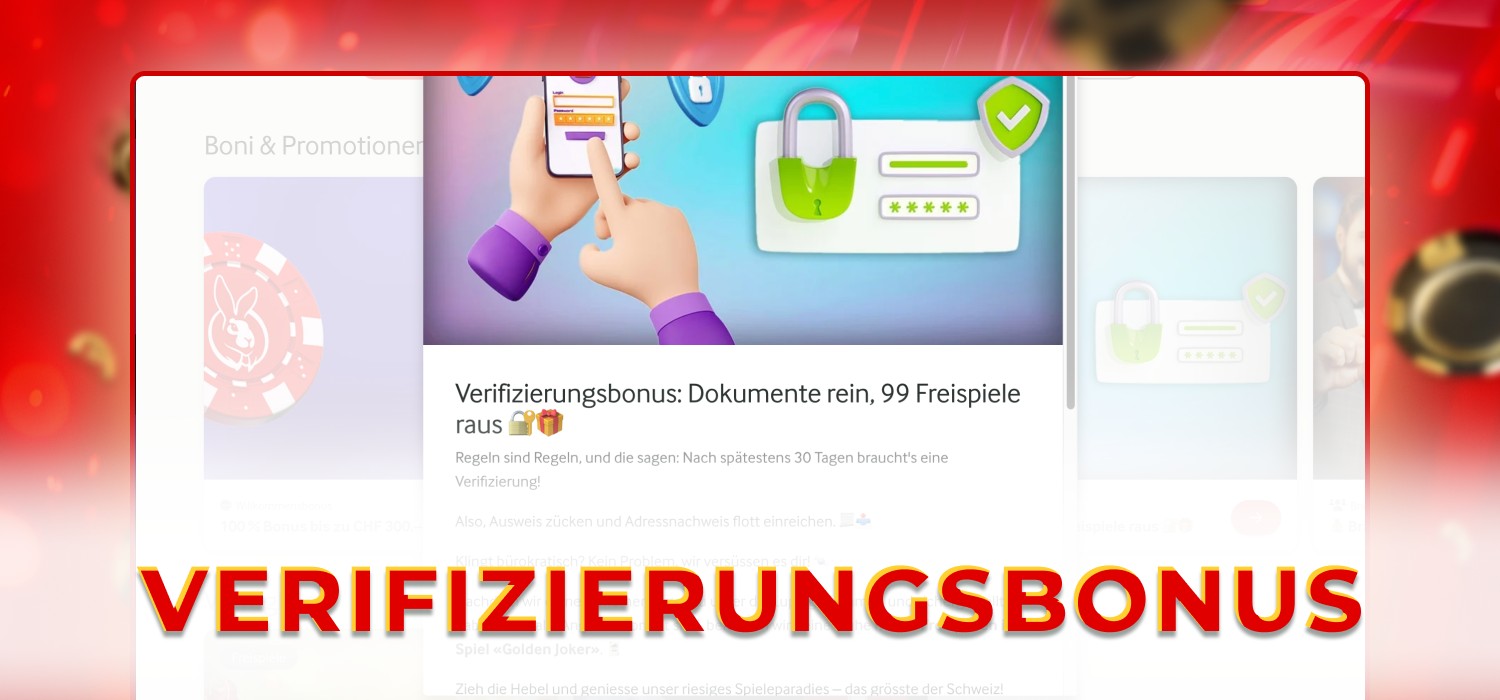 Verifizierungsbonus bei Mycasino