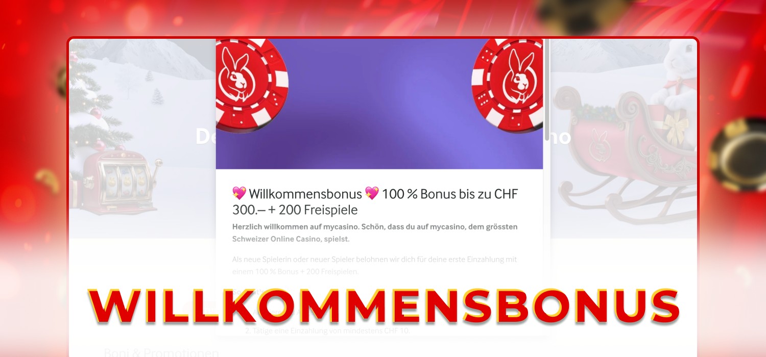 Mycasino Willkommensbonus